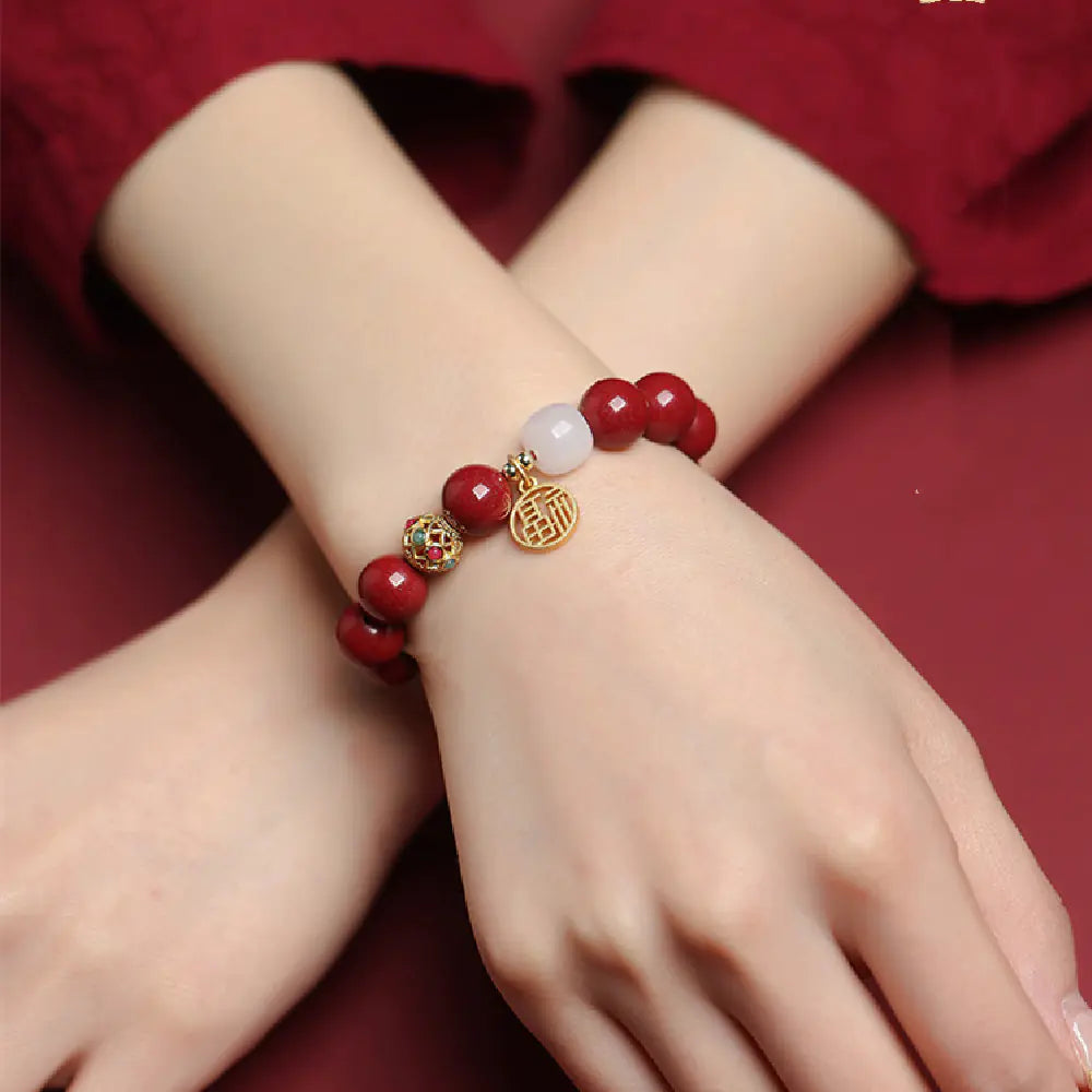 Natural Cinnabar Bracelet